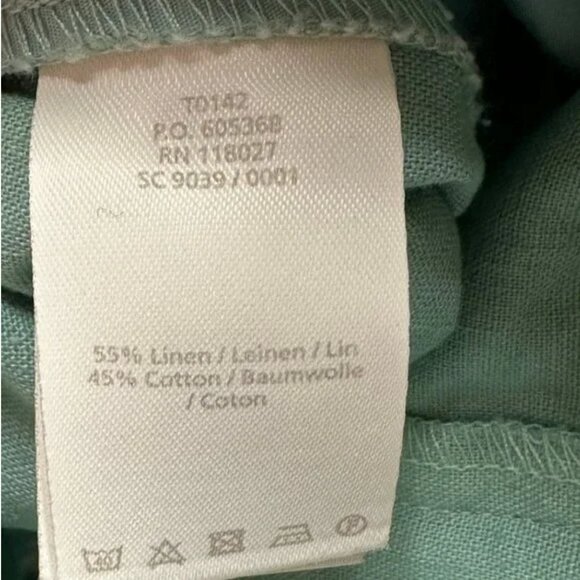 NWT Boden Seafoam Green High Waist Linen Blend Shorts with Fabric Belt Size 2 - Picture 4 of 4